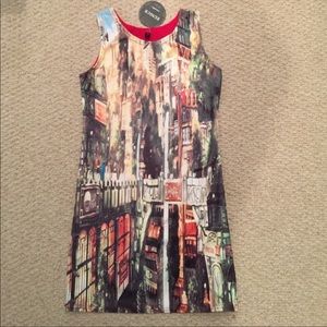 Eunice Sleeveless Printed Tunic Dress Size…